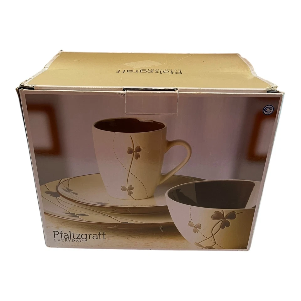 Juego de vajilla Pfaltzgraff Fleurette 16 piezas tazas cuencos platos NUEVO Foto 1 de 4