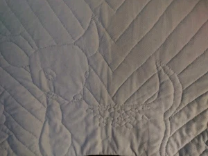 Amish HAND QUILTED Baby Blue Blanket Bambi Quilt - Picture 1 of 2