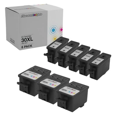 8pk #10 Ink Cartridges for Kodak 10B 10C 8237216 8946501 1215581 Esp 5210 5250 - Image 1 of 4