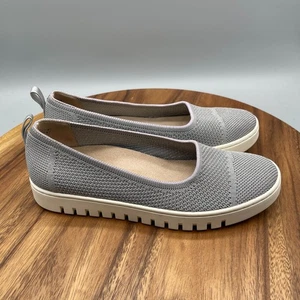 Vionic Uptown Skimmer Flats Womens Size 8 Gray Slip Loafers Casual Comfort Shoes - Picture 1 of 8