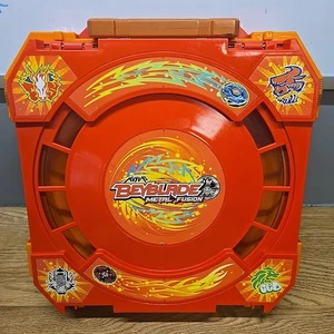 Beyblade Metal Fusion Folding Travel Battle Arena Stadium Carrying Case - Red - Picture 1 of 9