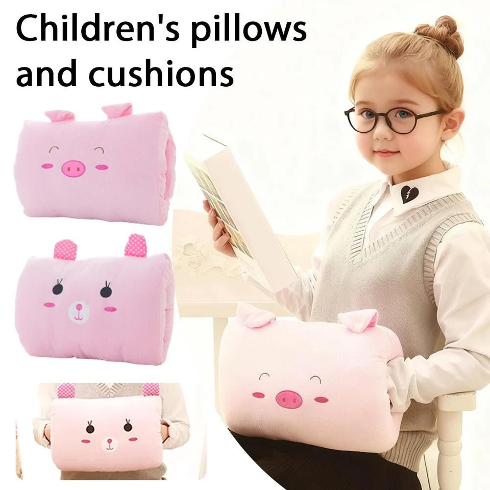 Linda almohada calentadora de manos de animales de felpa, almohada cálida para siesta\ Foto 1 de 4