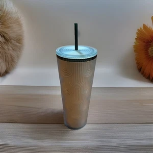 NEU Starbucks Kaffee Frühling 2024 Soft Touch Grün Waage Becher Tasse Getränk 24oz - Bild 1 von 3