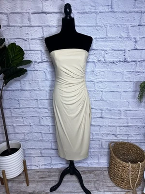 Halston Myra Strapless Dress – Size 6 – NWT – $495 Retail (Rayon Blend) - Image 1 of 4