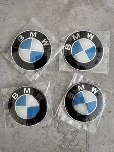 4x Pegatinas Tapacubos Centrales Llantas BMW Alta Calidad Tapacubos Aleación Pegatina Azul NUEVO💙 - Imagen 1 de 4