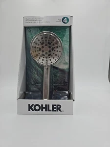 Lively 4-Spray Patterns Wall Mount Handheld Shower Head in Vibrant Brushed Nicke - Picture 1 of 4
