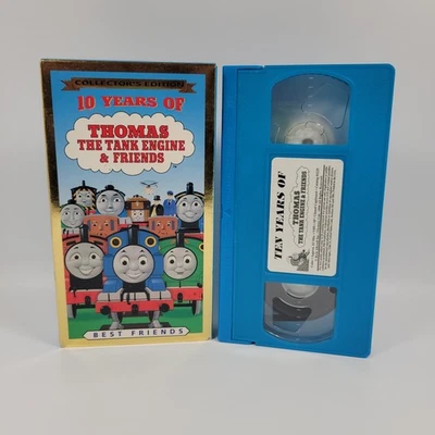 10 Years Of Thomas The Tank Engine & Friends VHS Blue Video Tape George Carlin - Image 1 of 2