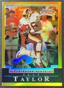 SEAN TAYLOR 2004 BOWMAN CHROME #120 ROOKIE GOLD REFRACTOR RC 50/50 REDSKINS - Picture 1 of 2