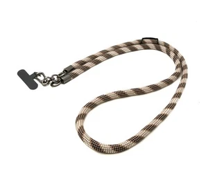 Correa De Hombro Extra Gruesa Para Funda De Smartphone De Nylon Marrón Y Blanco - Zdjęcie 1 z 3