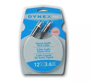 Dynex DX-AV222 12 piedi nuovo Cavo RCA Audio Stereo Con Confezione - Foto 1 di 1