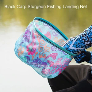 Fishing Dip Net Ultra-light Angling Colorful Mesh Fishing Net Shaped Bending - Picture 1 of 13
