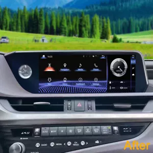 Lettore auto 12,3" Android 13 per Lexus ES ES200 ES250 ES350 ES300h 2018-2021 64GB - Foto 1 di 8
