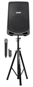 Samson Expedition XP106W 6" Portable Rechargeable Active PA DJ Speaker+Mic+Stand - Picture 1 of 11