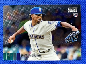 2020 #175 Justin Dunn Topps Stadium Club Chrome Baseball RC Seattle Mariners - Bild 1 von 2