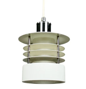 Pendelleuchte Borens Mod. 4184 Olle Anderson Design Lamellen Lampe Schweden 80er - Bild 1 von 12