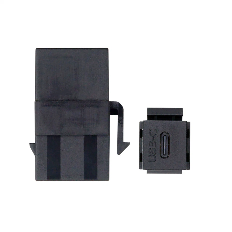 CY USB-C USB2.0 Female to Type-C Female Extension Keystone Jack Coupler Adapter - Image 1 of 1