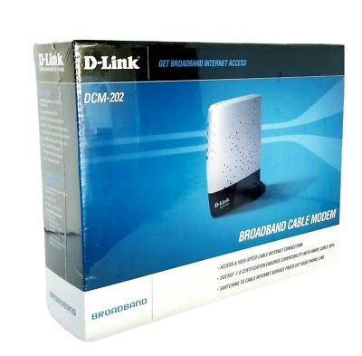 D-Link DCM-202 DOCSIS 2.0 USB Broadband Ethernet Cable Modem New Sealed  - Image 1 of 4