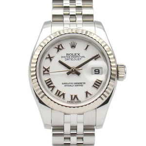 ROLEX Datejust Random Wrist Watch 179174 Automatic 18KWG Gold SS Used Women - Picture 1 of 12