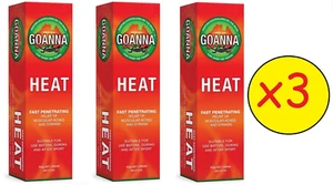 3 X Goanna Heat Cream 100g Fast Penetrating Relief Muscular Aches Strains - Picture 1 of 1