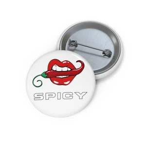 Spicy Jalepeno Custom Pin Button - Picture 1 of 3