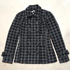 Giacca cappotto Bailey 44 pied de poule misto lana pea - donna taglia 6 - Foto 1 di 9