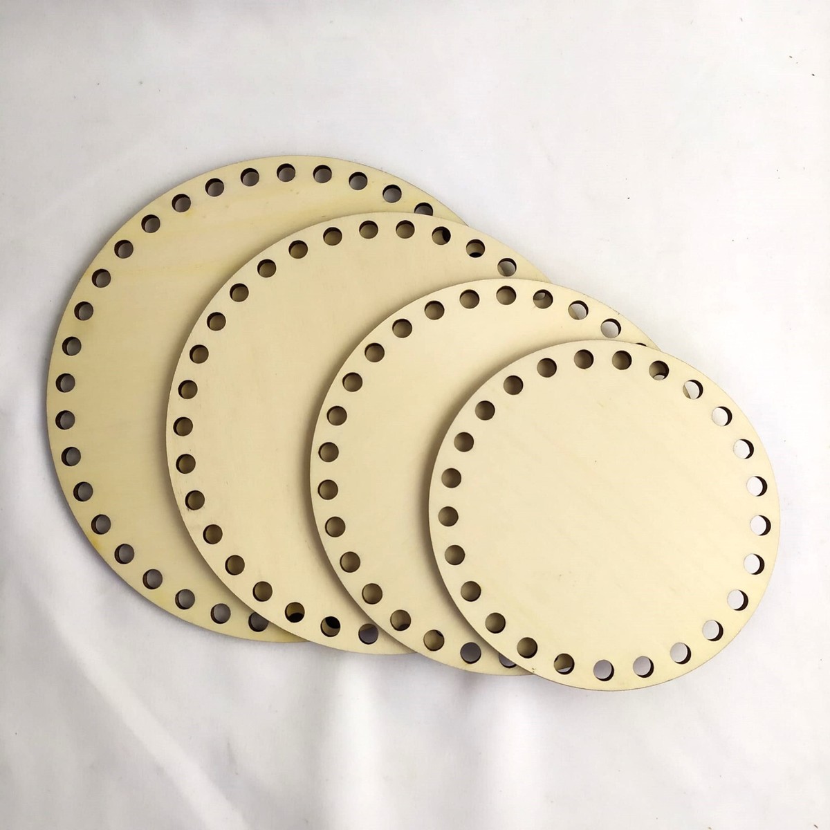 Sagoma Cerchio In Legno 36 Cm - Spessore 3 Mm Per Decorazioni Fai Da Te, Pittura E Artigianato - Foto 3