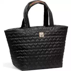 2025 Brighton Extra Large Black Knox Quilted Tote Bag -Heart to Heart Collection - Picture 1 of 12