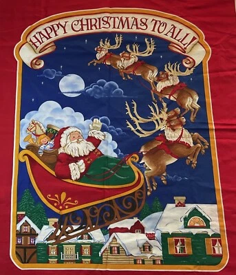 T'was the Night Before Christmas-St. Nicholas Wallhanging Craft Project-2 Panels - Image 1 of 4