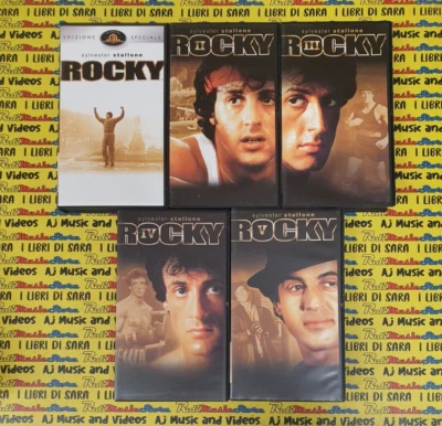 BOX 5 VHS film ROCKY COLLECTION 25 anniversario II III IV V Stallone (F53) - Immagine 1 di 4