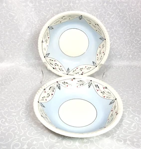 Juego de 2 cuencos de cereal sopa azul de colección Cumbow Johnson Brothers England 7,5" - Imagen 1 de 5