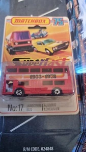 MATCHBOX LONDON BUS DAIMLER FLEETLINE MB 17 1978-1983 on card new old stock - Picture 1 of 2