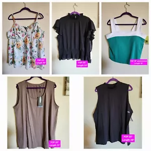Womens Plus Size Tops 2X XXL Bundle Lot Of 9 Mainly NWT - Picture 1 of 11