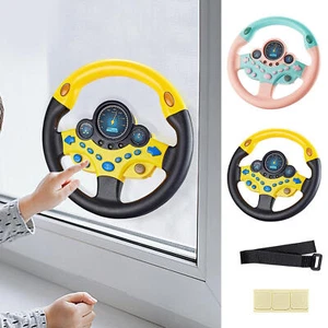 Kids Simulation Steering Wheel with Base Simulation Toys Gifts for Birthday - Picture 1 of 12