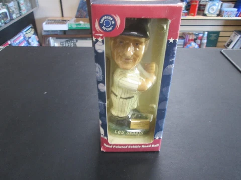 LOU GEHRIG New York Yankees Cooperstown 2130 Games Bobblehead NRFB Cover