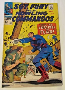 DC (1967) SGT. FURY #39 -- "Into the Fortress of Fear" -- 3,0 GD - Imagen 1 de 2