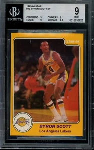 1983-84 Star #22 Byron Scott Rookie Card SP Short Print BGS 9 Rare - Picture 1 of 2