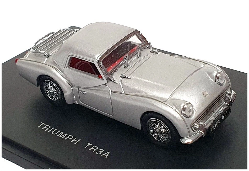 Jouef Evolution escala 1/43 fundido 1009 - Triumph TR3A - Prata - Imagem 1 de 4