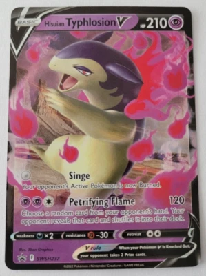 Hisuian Typhlosion V SWSH237 Sword & Shield Promo Card Holo NM - Image 1 of 2