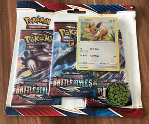 ✅ Pokémon TCG – Sword & Shield 5 Battle Styles – 3er-Pack Booster Eevee - Bild 1 von 1