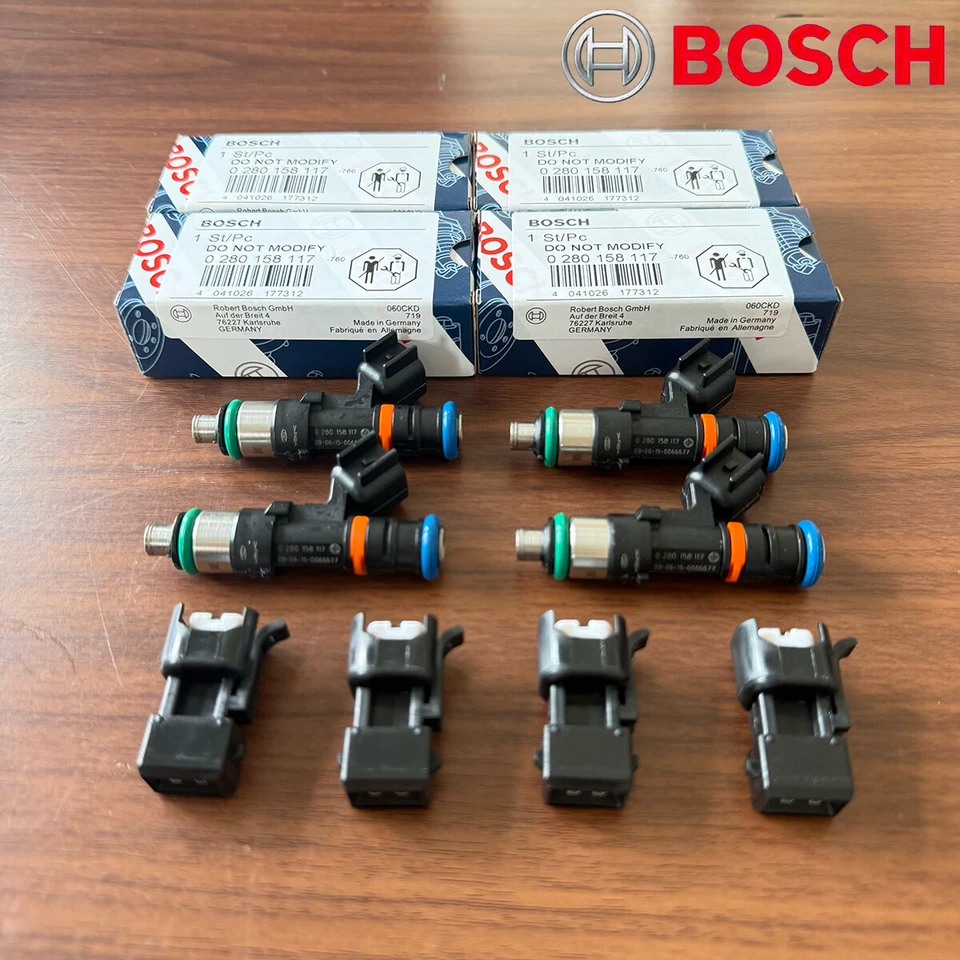 Новый 4шт Bosch 0280158117 топливные форсунки 52 фунтов 550cc для EV14 Audi A4 Golf Jetta - Изображение 1 из 4