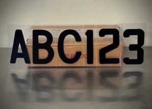 All BLACK 4" Changeable Plastic Outdoor Sidewalk SIGN LETTERS 272 font - Picture 1 of 1