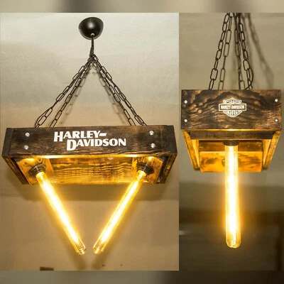 Luz de lámpara colgante Harley Davidson, regalos Harley Davidson para hombre Foto 1 de 4