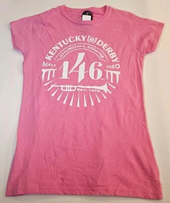 Camiseta Kentucky Derby 146 2020 rosa para mujer talla M - nueva con etiquetas Foto 1 de 4
