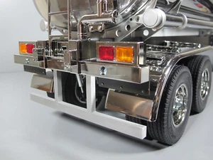 Rear Aluminum Back Bumper Bar Tamiya 1/14 R/C Toy Semi Flatbed Trailer Container - Picture 1 of 16
