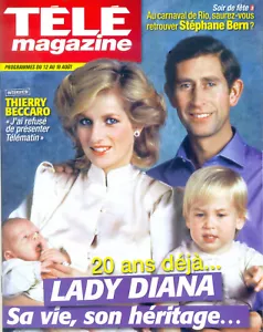 TELE MAGAZINE ~ LADY DIANA Ft. William & Harry Aout 2017 BRAND NEW ©TBC - Imagen 1 de 1