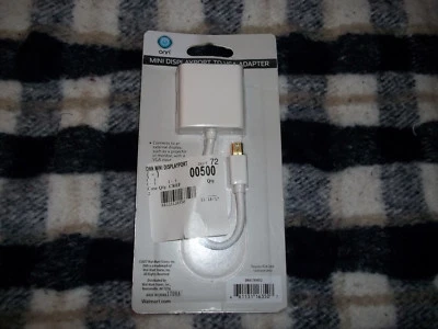ONN ONA17AV052 Mini DisplayPort to VGA Adapter Mini DP to VGA Display Monitor - Image 1 of 3