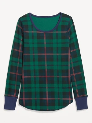 Pijama Top Old Navy Para Mujer Estampado Tejido Térmico Manga Larga Talla Pequeña Foto 1 de 3