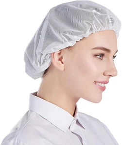 5Pcs Cappello Da Cuoco Elastico Da Cucina Cuoco Cap Maglia Servizio Di Ristorazi - Foto 1 di 12