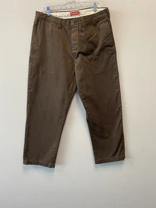 Pantaloni Supreme Pin Up Bambina Cotone Chino Twill Marrone - Taglia 36 - Foto 1 di 12