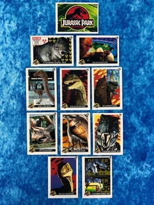 Juego completo de cartas de rompecabezas de Parque Jurásico Topps IRL 1993 - Imagen 1 de 13